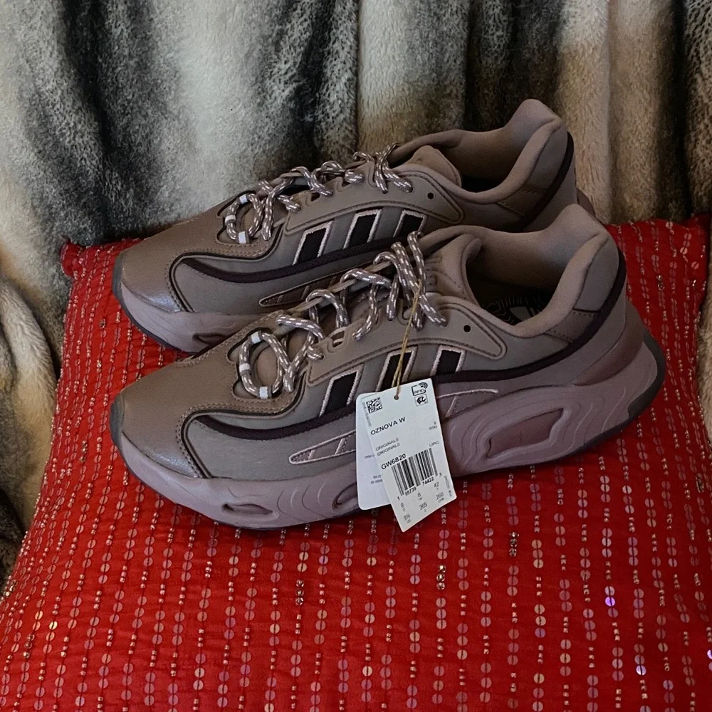 Adidas Oznova Originals Leather Textile Light Dark Purple Sneakers NewWithTags